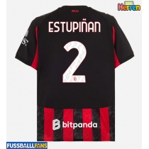 AC Milan Pervis Estupinan #2 Heimtrikot 2025-26 Kurzarm